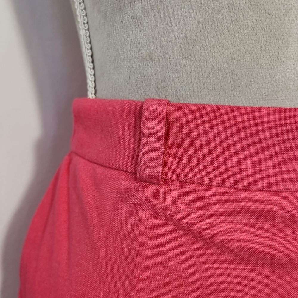 Oscar de La Renta Vintage Women's Size 10 Pink Zip Close Lined Pencil Skirt - Picture 5 of 12